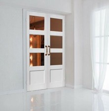 Door pair white internal - door,