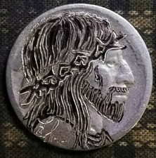 Hobo Nickel hand carved