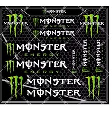 MONSTER ENERGY Decal Sticker  UNIVERSAL FIT Car Drift Rally Garage Motorcycle