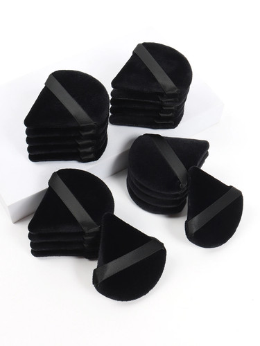 Black triangle powder puff - triangle,