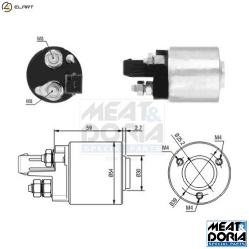 Solenoid switch starter 46105 - starter,