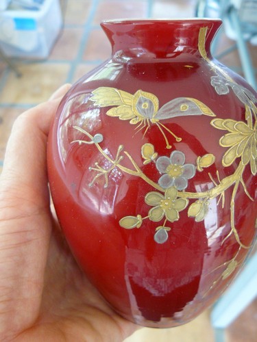 Thomas webb glass red - thomas, (?)