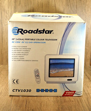 Roadstar CTV-1030 10" Portable TV, Ideal for Gaming - Boxed -  Tested & Working