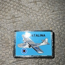 Vintage PBY-6 Catalina Flying Boat Royal Air Force Pin Brooch British Made VGC