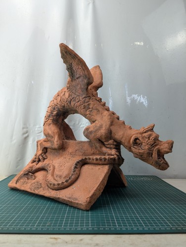 Dragon terracotta roof - dragon, tile