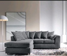 Grey 2 Part Corner Sofa with