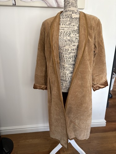 Vintage 100 suede coat womens - 100%,