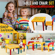 Kids Table and Chair ABC Set