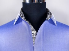 Mens Blue Twill Formal