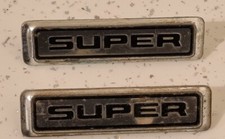 Morris Super  Metal Car  Badges J Fray 5045/7 X2    # CB20