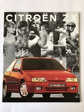 Citroen ZX Car Sales Brochure Printed 1992 includes Volcane & 16v
