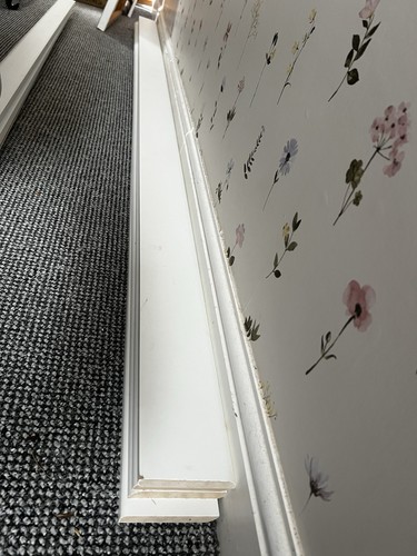 White 95mm mdf skirting board