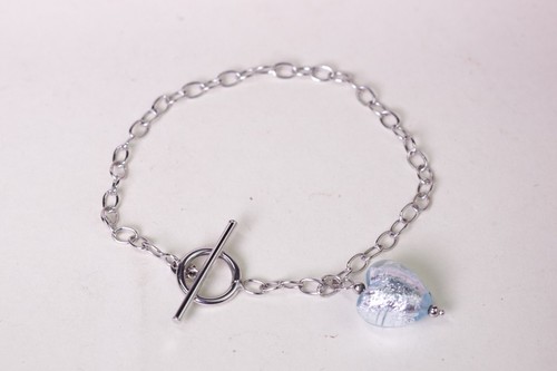 White gold heart bar - gold, t