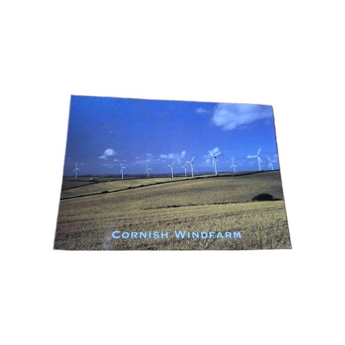 Cornish windfarm postcard - windfarm.,