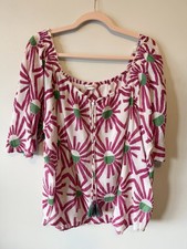 Monsoon Pink Green Geometric
