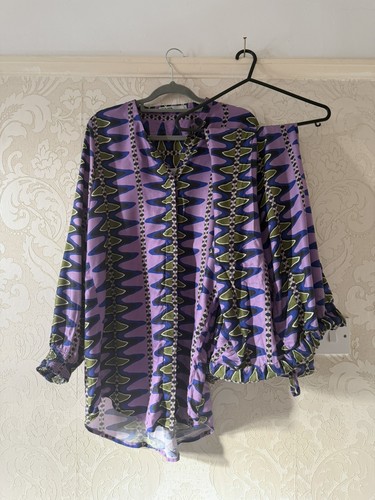 Khaadi multi print purple and - ,