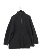 COS Women's Jumper S Grey Wool