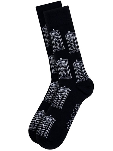 Who multi tardis navy socks - dr,