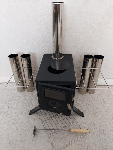 Wood burning stove camping - burning,