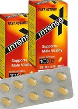Intense Yellow Herbal Pills 60mg 100% Natural Energy Vitality for Men 20 Tablets