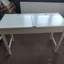 Vintage Wooden Double School