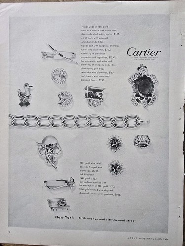 1951 cartier bracelet earrings - 1951,