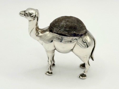 Antique sterling silver camel - silver,