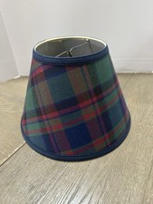 Green Blue Plaid Vintage lamp