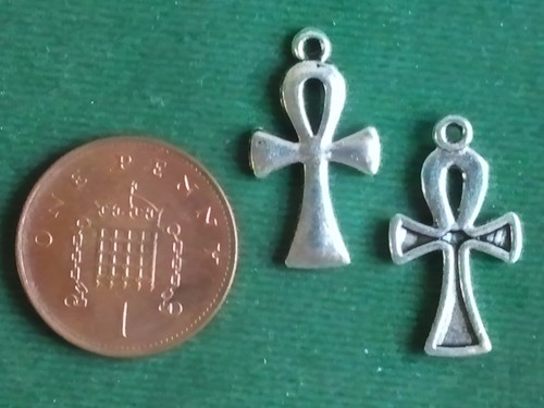 Ankh charms antique - charms,
