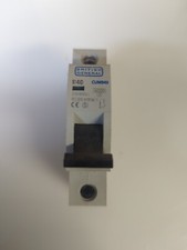 BRITISH GENERAL 40 AMP CURVE B 6 kA MCB CIRCUIT BREAKER CUMB40 CUMB BG  B40