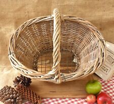 Wicker Farm Harvest basket Vegetable trug Vintage RARE