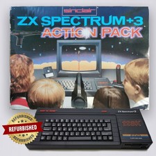 Rare Sinclair ZX Spectrum +3 Action Pack 1989 | Mint, Refurbished, Complete Set