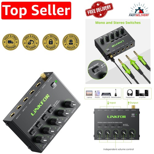 Channel audio mixer - audio, with