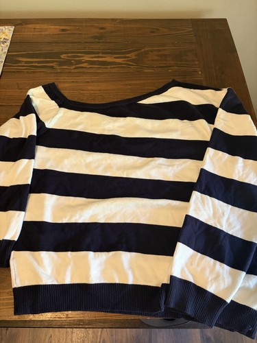 Blue white striped - knit, boat