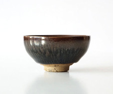 KAMATA Koji Japanese Studio Pottery, Kyoto - Hares Fur Tenmoku Sake Cup