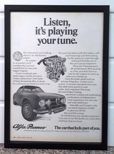 Framed original classic car - original,