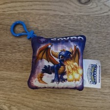 2013 Skylanders Swap Force Spyro the Dragon Small Cushion 3" x 3" Keyring