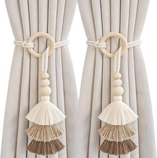 2Pcs Tassel Curtain Tie Backs