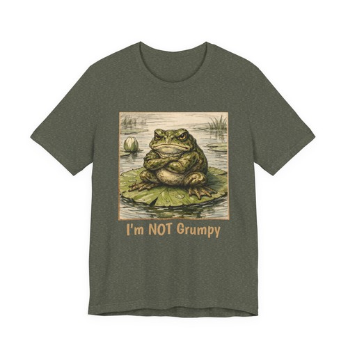 Bullfrog not grumpy tee - bullfrog,