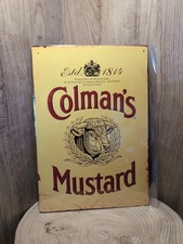 Retro Colman's Mustard metal