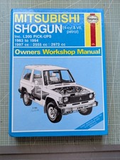 Mitsubishi Shogun & L200 Pick-ups (Petrol) 1983-1994 Haynes Workshop Manual 