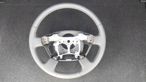 Genuine leather steering - steering, wheel