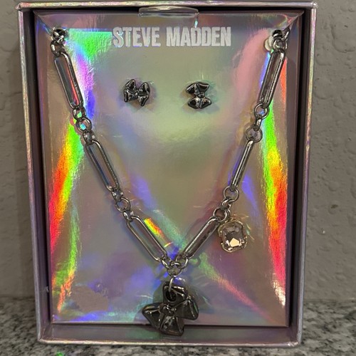 Steve madden silver puffy bow - madden,