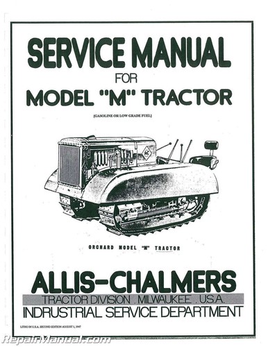 Allis chalmers crawler - allis, m