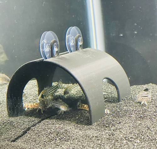 Aquarium cave half tube - aquarium,