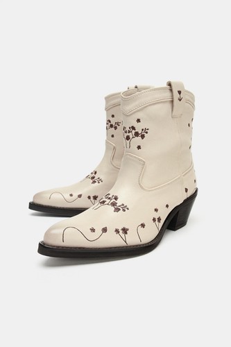 Zara off white ivory floral - zara,