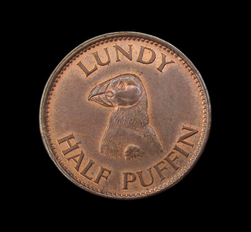 LUNDY ISLAND 1929 HALF PUFFIN