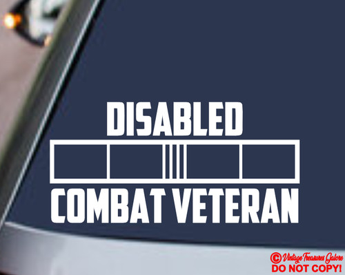 Disabled combat veteran vinyl - disabled,