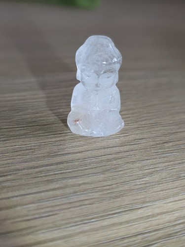 Clear quartz buddha gift - clear,