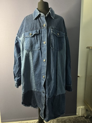 Denim shirt dress s - denim,